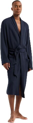 Emporio Armani mens Classic Cotton Waffle Robe in Saudi Arabia