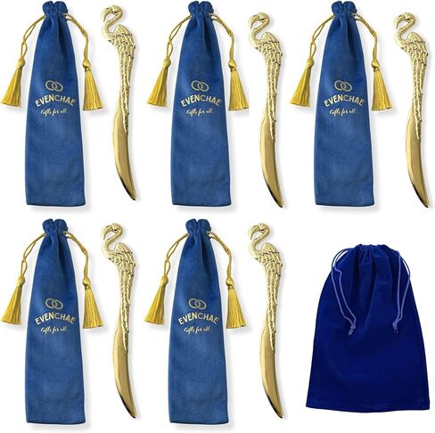Flamingo Letter Opener, Elegant Gold Finish, Desk Accessory for Envelopes & Mail, 7.75 in L in Kuwait