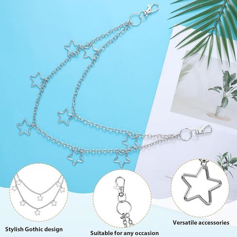 الهيب هوب السراويل سلسلة، فاسق جان سلاسل روك ستار جيب سلسلة القوطي روك الطبقات المحفظة مجوهرات اكسسوارات القوطي جان ستار الشرير جيب التبعي للنساء الرجال الفتيات in Kuwait