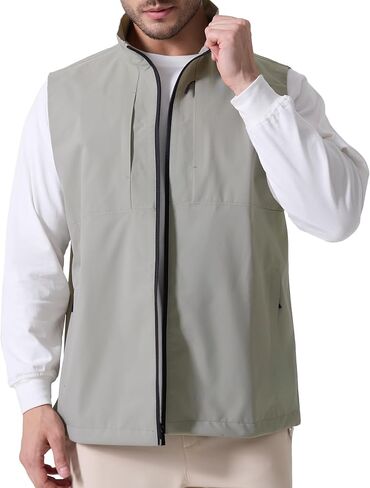 سترة Susclude للرجال سريعة الجفاف وخفيفة الوزن ومقاومة للرياح بدون أكمام لصيد الأسماك والعمل والجولف والمشي لمسافات طويلة والسفر غير الرسمي in Kuwait