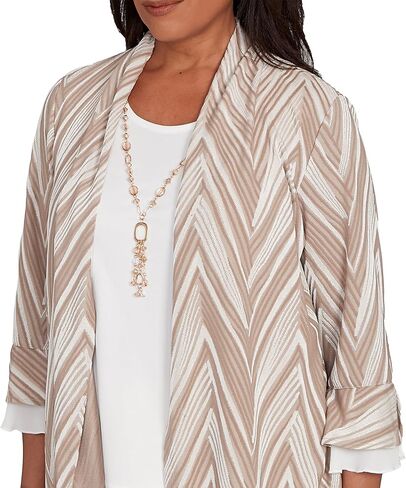 Exploded Chevron Two in One Top with Necklace in Saudi Arabia