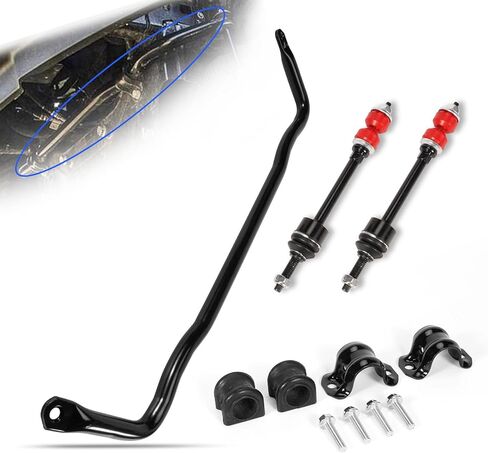 Front Suspension Stabilizer Bar, Compatible with 2009-2018 Dodge Ram 1500 2019-2022 Ram 1500 Classic 4WD, Replace 55398938AC 55398938AB in Kuwait