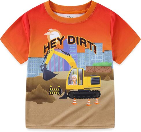 تي شيرت Blippi Boys Hey Dirt قصير الأكمام للأطفال الصغار والكبار in Kuwait