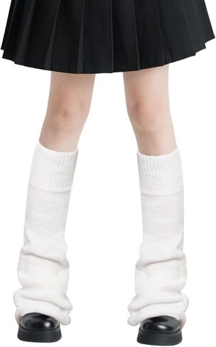 Leg Warmers Kawaii Leg Warmers Y2K Harajuku Legs Warmer Knit Long Socks Goth Gyaru Accessories for Lolita Women in Saudi Arabia
