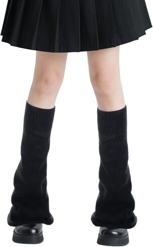 Leg Warmers Kawaii Leg Warmers Y2K Harajuku Legs Warmer Knit Long Socks Goth Gyaru Accessories for Lolita Women in Saudi Arabia
