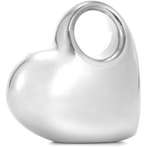 Oweisong Heart Shaped Purse for Women Gold Acrylic clutch Small Silver Metallic Evening Handbag for Wedding Bride Formal in Saudi Arabia