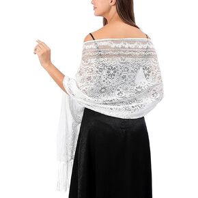 شالات وأغطية كاجوال لفساتين السهرة، شال دانتيل للنساء الرسمي، شال الزفاف in Kuwait