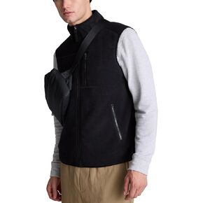 Men's Full-Zip Polar Fleece Vest Lightweight Sleeveless Jacket Casual Outerwear with Pockets Size M to 3XL in Saudi Arabia