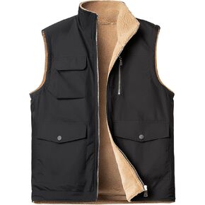 Men's Outerwear Vests Fleece Lined Softshell Outdoor Winter Thermal Windproof Sleeveless Jacket in Saudi Arabia