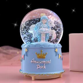 Snow Globes,Music Box Gifts for Girl,6.5IN Pink Unicorn Music Snowglobes with LED Lights,Automatic Snow Fall Effect,Decoration Glass Ball for Kids Room Birthday for 5-18 Year Old Girls in Saudi Arabia