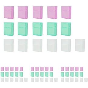 صندوق ألوان أكاديمي مع غطاء مفصلي وإغلاق سريع، بلاستيك شفاف وأرجواني وأخضر، عبوة من 16 قطعة (قد تختلف الألوان) in Kuwait