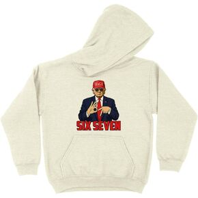 TeesAndTankYou Six Seven Trump Kids Hoodie Sweatshirt Youth in Kuwait