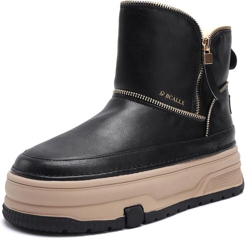 أحذية نسائية للثلج الدافئة للطقس البارد والشتاء مبطنة بالفرو ومريحة وخفيفة الوزن in Kuwait