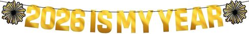 KatchOn, Glitter Happy New Year Banner 2025-10 Feet, No DIY | New Years Banner for Happy New Year Decorations 2025 Banner | Happy New Year Sign | New Years Eve Party Supplies 2025 | NYE Decorations in Saudi Arabia