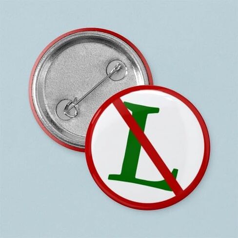 CafePress NOEL (NO L Sign) دبوس زر صغير مستدير مقاس 1 بوصة in Kuwait