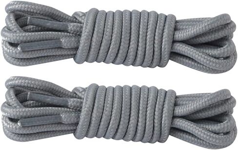 2 Pair Round Boot Laces, Shoelaces for Outdoor Work & Hiking Boots, Shoes Strings for Adults, Kids, Men, Women in Kuwait