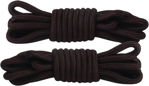 2 Pair Round Boot Laces, Shoelaces for Outdoor Work & Hiking Boots, Shoes Strings for Adults, Kids, Men, Women in Kuwait