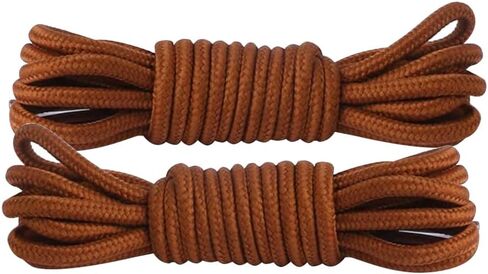 2 Pair Round Boot Laces, Shoelaces for Outdoor Work & Hiking Boots, Shoes Strings for Adults, Kids, Men, Women in Kuwait