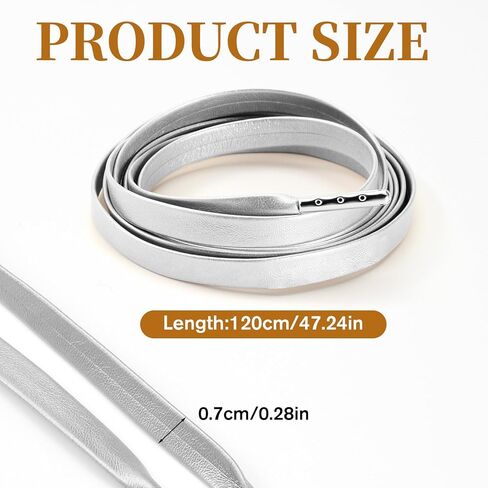Shoe Laces for Sneakers, 47 Inch Flat Shoelaces PU Leather Shoe Strings for Women Men Sneakers Boots and Casual Wear in Saudi Arabia
