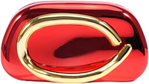 Women’s Acrylic Evening Clutch Purse, Elegant Shell Handbag with Metal Handle Wedding Party Crossbody Shoulder Bag in Saudi Arabia
