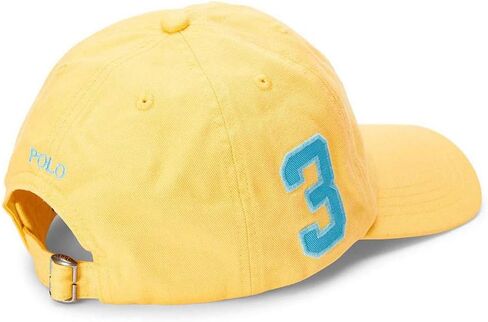 POLO RALPH LAUREN Big Boys Big Pony Chino Baseball Cap (Empire Yellow, 8-20 (Big Kids)) in Saudi Arabia