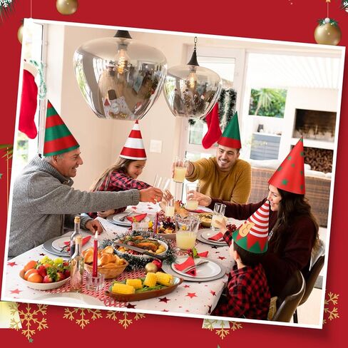 Toulite 80 Pcs Christmas Elf Hat bulk Elf Costume Accessories Felt Santa Hat for Adult Christmas Xmas Holiday Party Gift in Saudi Arabia