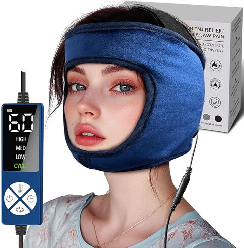 TMJ Relief Products for Jaw Pain, Moist Heated Face Mask for TMJ Disorder, Jaw Clenching Relief, Temple Pain in Saudi Arabia