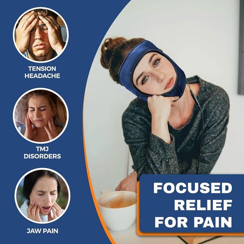 TMJ Relief Products for Jaw Pain, Moist Heated Face Mask for TMJ Disorder, Jaw Clenching Relief, Temple Pain in Saudi Arabia