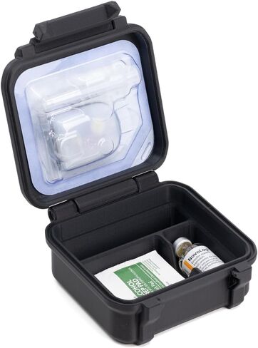 Rugged Travel Case for Omnipod | Hard Case for Omnipod 5, Insulin Vial, and Skin Wipes | Made in The USA in Saudi Arabia