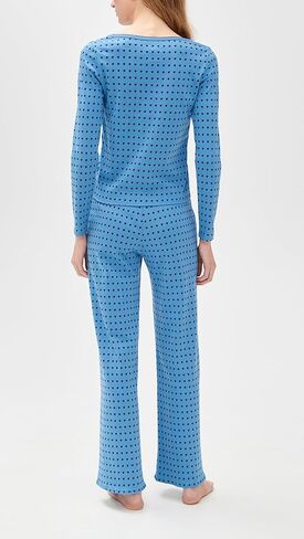 Women's Ellie Pajama Set in Floating Hearts in Saudi Arabia