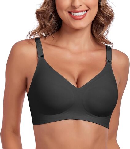 Womens Wireless Bras No Underwire Push Up Bra Seamless Supportive Full Coverage Everyday Bras Regular and Plus Size in Saudi Arabia