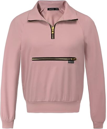 niaahinn Women's Scrub Top Workwear V- Neck Long Sleeve T-Shirt Women's Medical Uniform Top in Saudi Arabia