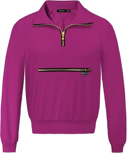 niaahinn Women's Scrub Top Workwear V- Neck Long Sleeve T-Shirt Women's Medical Uniform Top in Saudi Arabia
