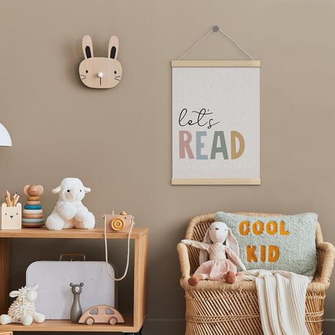 Reading Corner Posters for Classroom, Boho Classroom Decor Poster Hanger Frame 12x16 Inch, Reading Corner Nook Decor, Boho Let's Read Wall Art Decor for Girls Boys Room Book Nook in Saudi Arabia
