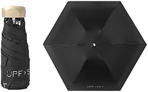 Mini Travel Sun Umbrella With Case, Small Compact UV Protection Umbrellas for Sun and Rain, Lightweight Windproof Umbrella in Saudi Arabia