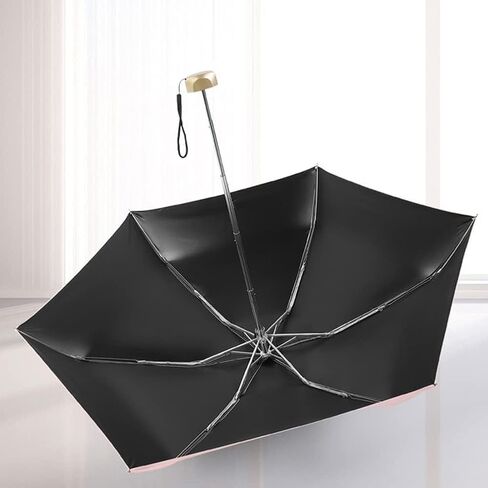 Mini Travel Sun Umbrella With Case, Small Compact UV Protection Umbrellas for Sun and Rain, Lightweight Windproof Umbrella in Saudi Arabia