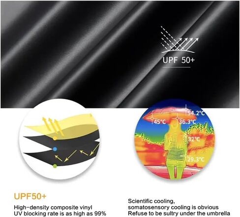 Mini Travel Sun Umbrella With Case, Small Compact UV Protection Umbrellas for Sun and Rain, Lightweight Windproof Umbrella in Saudi Arabia