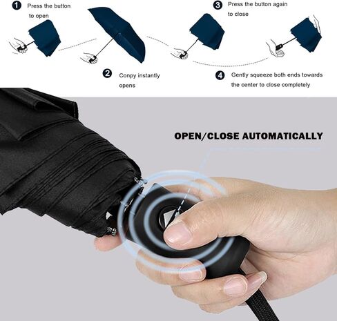 Travel Compact Umbrella - Automatic Open/Close, Compact & Lightweight, Windproof Small Folding Umbrella for Men/Women, Perfect for Purse or Backpack, Sakura. in Saudi Arabia