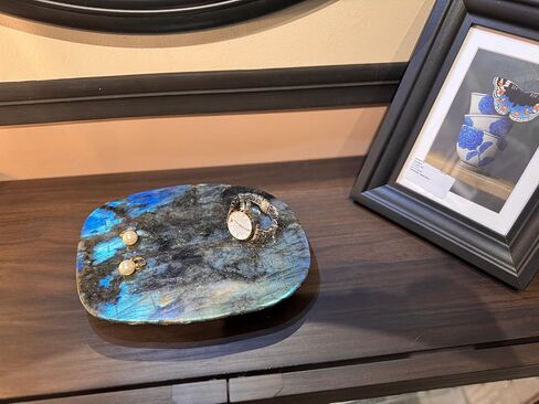 Luxurious Natural Marble Tray for Jewelry, Keys, Vanity & Home Decor, Personalized Gift Tray Cloisonné Marble Tray with Laser Engraving in Saudi Arabia