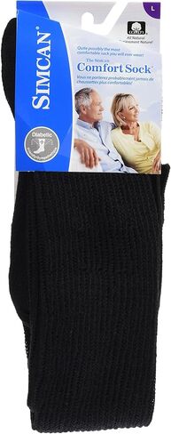 SIMCAN Comfort Over-The-Calf Socks, LG Black in Saudi Arabia