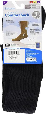 SIMCAN Comfort Over-The-Calf Socks, LG Black in Saudi Arabia