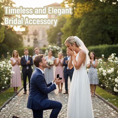 حجاب قصير، حجاب زفاف أنيق مرصع باللؤلؤ والكريستال، حجاب بطول الكتف للنساء لحفلات الزفاف، إكسسوارات شعر أحمر الخدود البراقة ليوم العروس الكبير والتقاط الصور in Kuwait