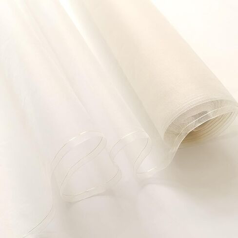 100cm*114cm 100% Silk Fabric Natural White Silk Organza Fabric Gauze Wedding Fashion Lining Material (1 Meter) in Saudi Arabia