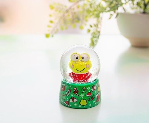 Sanrio Keroppi Holiday Mini Adult Snow Globe with Swirling White Flakes | Collectible Keepsake Display | 3 Inches Tall in Saudi Arabia