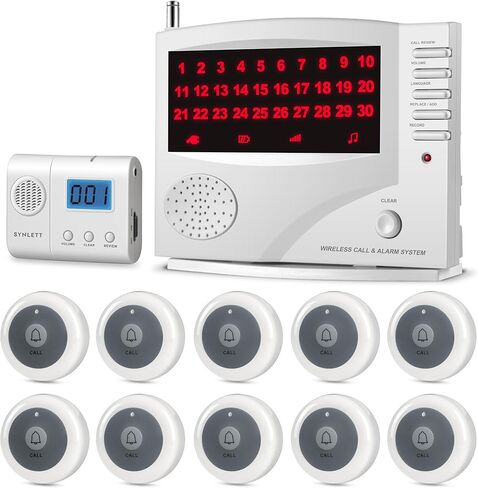 جهاز النداء اللاسلكي لمقدمي الرعاية مع شاشة LCD لرقم التنبيه، الوضع الصامت المتوافق مع نظام استدعاء الممرضات اللاسلكي SYNLETT، يجب على مقدمي الرعاية والممرضات أن يقترنوا بوحدة CMU للعمل in Kuwait