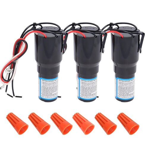 URCO410 3 in 1 Hard Start Kit Compatible with Refrigerators and Freezers (3 Pcs), 115V AC Solid State Relay Overload Protection for 1/4 to 1/3 HP Compressor Hard Start Capacitor in Saudi Arabia