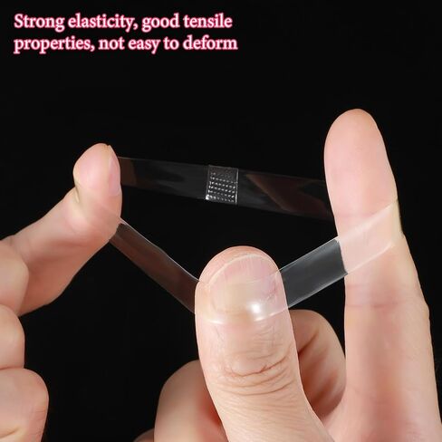 10Pairs Shoe Straps for Heels,1cm Wide Silicone Heel Straps for High Heels, Invisible Elastic Strap for Shoes, Used to Fix Loose High Heel and Prevent Them from Slipping, Transparent in Saudi Arabia