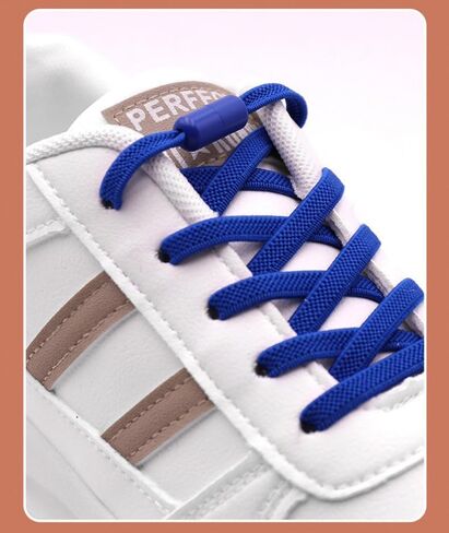 1-Pair No Tie Shoelaces for Adults Sneakers, Elastic Shoe Laces with Stylish Buckles, Quick-Fit Polyester Sneaker Straps - Hassle-Free, Durable Shoe Accessories for All Occasions in Saudi Arabia