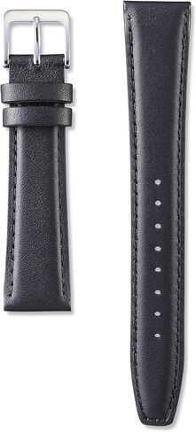 Seiko Watch, Commercial Band, Genuine Cowhide Leather, Smooth, Fillet, Water Repellent, Men's, Black, かん幅：17mm, Luxury in Saudi Arabia