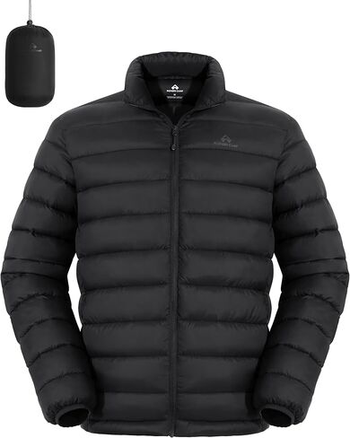 Pioneer Camp Mens Lightweight Packable Puffer Jacket Winter Insulated Puffy Coat Water Repellent Warm Quilted Jackets Travel in Kuwait
